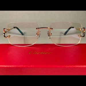 Cartier Glasses Clear Lenses